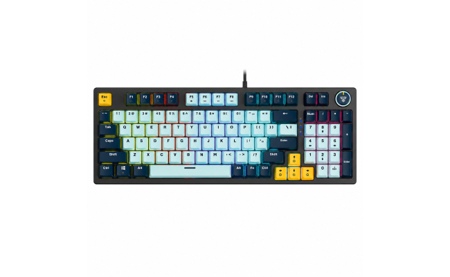 Fantech ATOM96 MK890V2 MIZU Wired Mechanical Keyboard SkyBlue / Navy – Taro Switch
